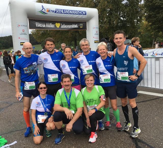 Die Läufer des TSV Nördlingen vor dem Start