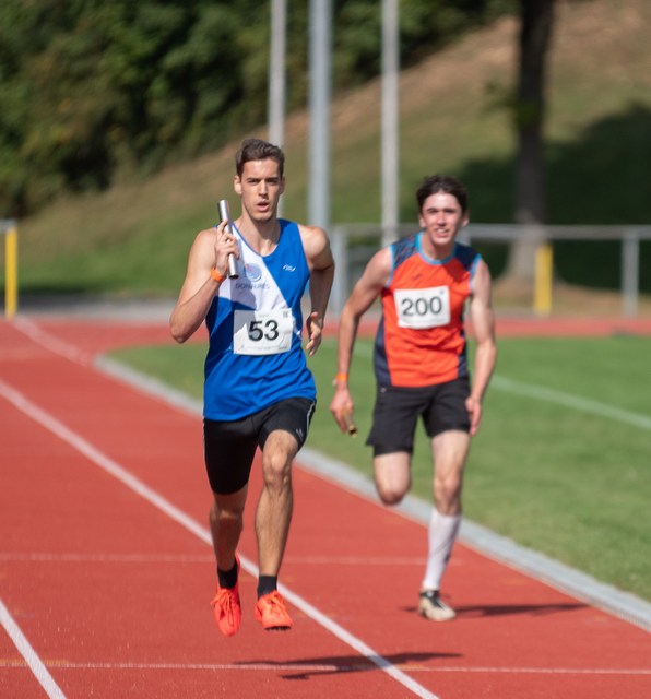 Samuel Ostermeier, der Schlussläufer der 4x400m Mixed-Staffel