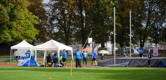 Einspringen vor dem Wettkampf